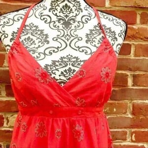 AEROPOSTALE Coral Midi Handkerchief Sundress